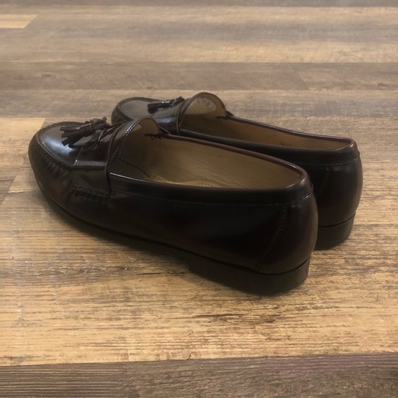 Cole Haan leather pinch tassel loafer burgundy pad insole leather sole 13 C EUC - Picture 4 of 12
